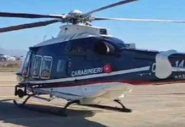 Un modernissimo elicottero contro gli assalti a portavalori in Sardegna 