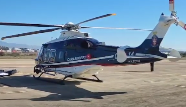 Un modernissimo elicottero contro gli assalti a portavalori in Sardegna 