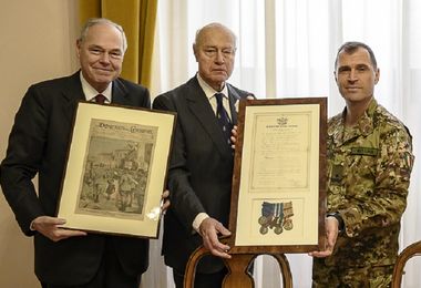 Medaglia del tenente Garau donata al museo della Brigata “Sassari” 