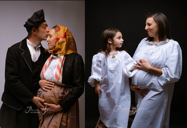 Maternità in abito sardo: un tuffo nel passato fra tradizione e libertà