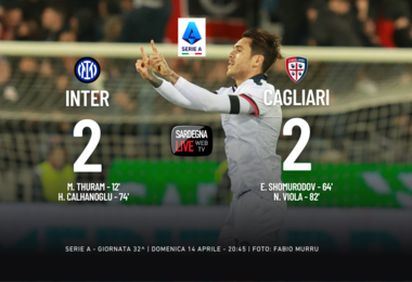 Inter-Cagliari 2-2, leoni indomabili a San Siro