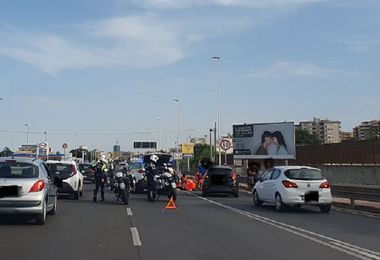 Cagliari: incidente sull'Asse mediano, un ferito