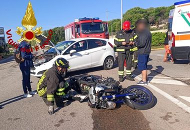 Scontro auto-moto a Santa Teresa di Gallura: un ferito
