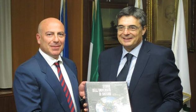 Il presidente Ganau riceve in visita ufficiale il nuovo rettore dell'Università di Sassari, Massimo Carpinelli