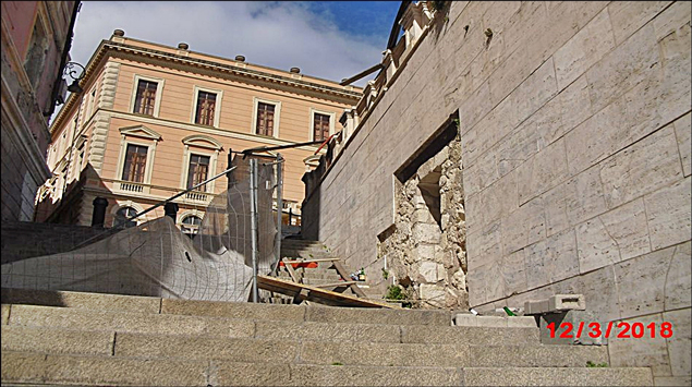 Bastione di Santa Caterina, lavori fermi da tempo: vandali indisturbati nell’area cantiere. 