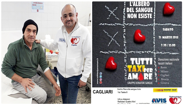 Sangue e solidarietà per i talassemici sardi: il bel gesto dei tassisti di Cagliari