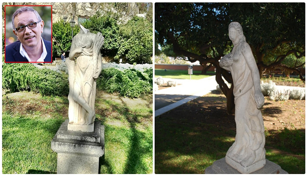 Teste mozzate su tre statue ai Giardini Pubblici: “Gesto vile di persone malate”