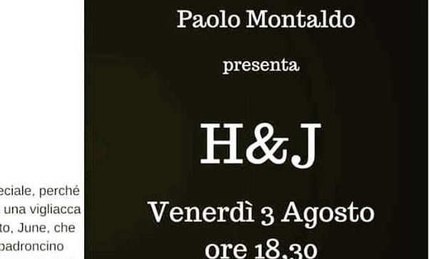 H&J: venerdì 3 agosto la presentazione del libro di Paolo Montaldo