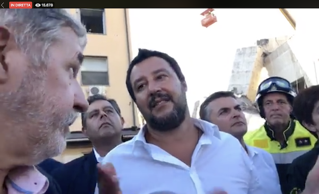 Salvini a Genova: segui la diretta