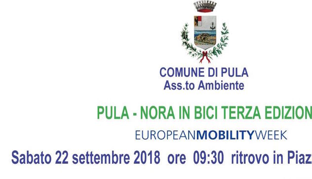 Settimana Europea della Mobilità Sostenibile: sabato 22 settembre la terza edizione della “Pula-Nora in bici”