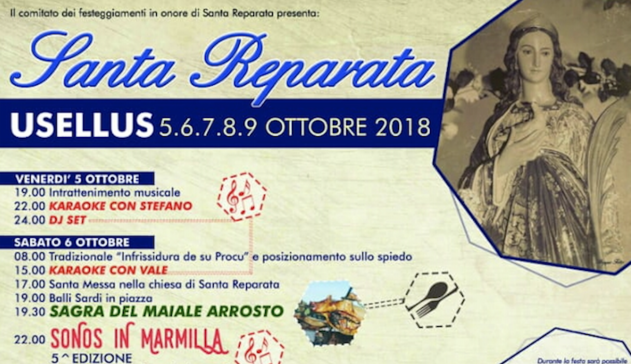 Cinque giorni di festa e spettacoli a Usellus in onore di Santa Reparata