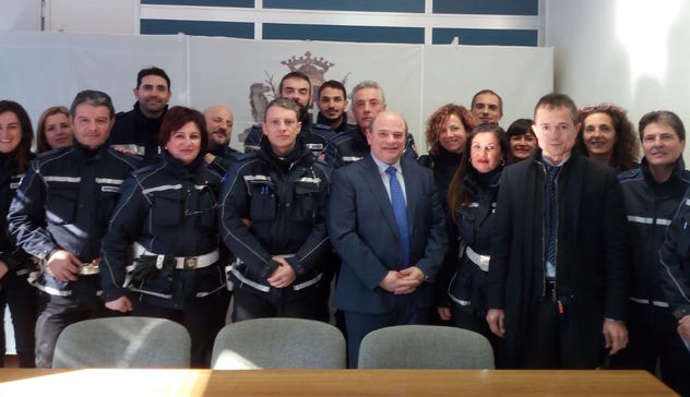 Il sindaco Nicola Sanna incontra le forze dell’ordine