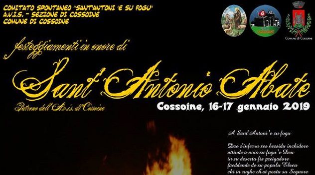 L’Avis di Cossoine festeggia il suo patrono Sant’Antonio Abate