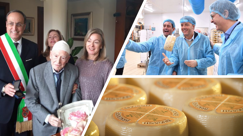 L'imprenditore del formaggio sardo ha 100 anni 