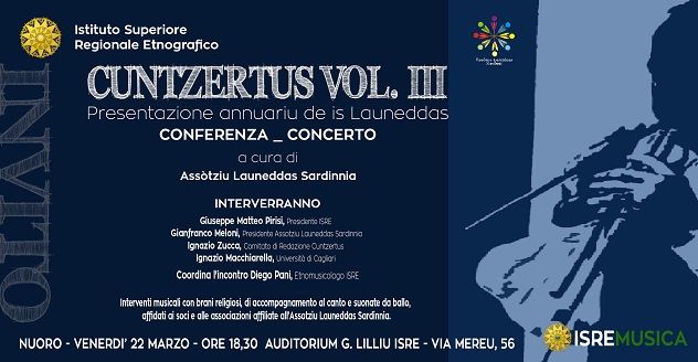 “Cuntzertus-S’Annuariu de is Launeddas”: venerdì 22 marzo la conferenza-concerto