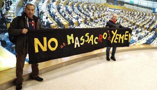 Gli antimilitaristi di Sardegna Pulita nel Parlamento europeo contro la Rwm di Domusnovas