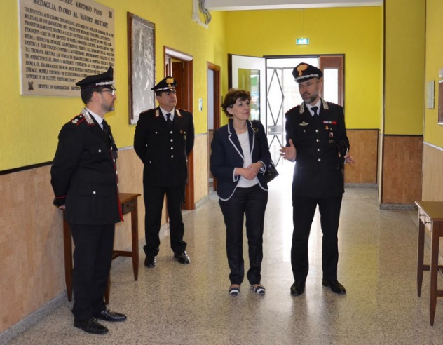 Il nuovo prefetto Anna Aida Bruzzese in visita dai Carabinieri 