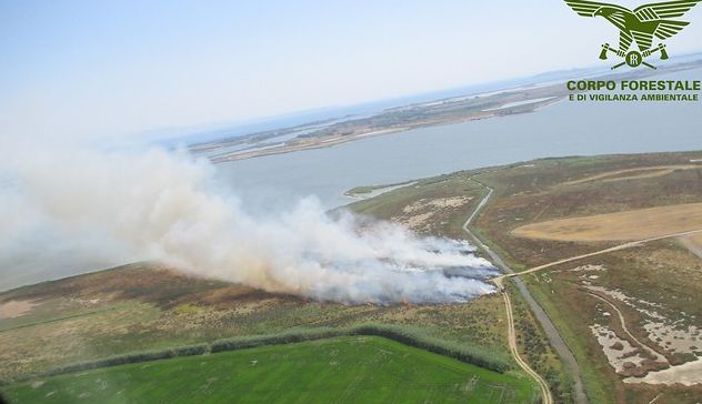 Incendi a Pula, Cabras e Budoni: agenti della Forestale in azione