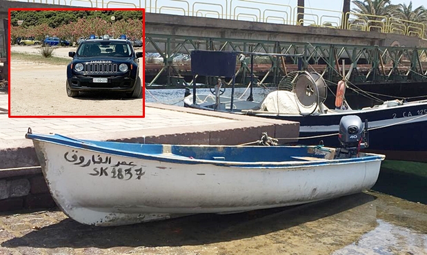 Scappa a bordo del barchino usato dai migranti, 64enne nei guai