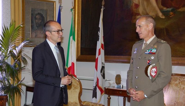 “Rafforzare i rapporti istituzionali”: Paolo Truzzu incontra il Generale Francesco Olla