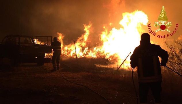 Incendio Siniscola. Coldiretti Nuoro Ogliastra: “Ingenti danni per le aziende agricole. Morti decine di animali”