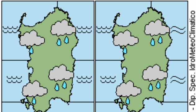 Meteo in Sardegna: settimana di pioggia