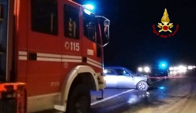 Villacidro. Incidente stradale sulla SS 192: tre auto coinvolte e tre feriti