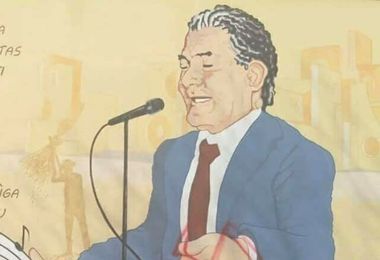 Una svastica sul murale del poeta Raffaele Urru: l'indignazione della comunità di Burcei
