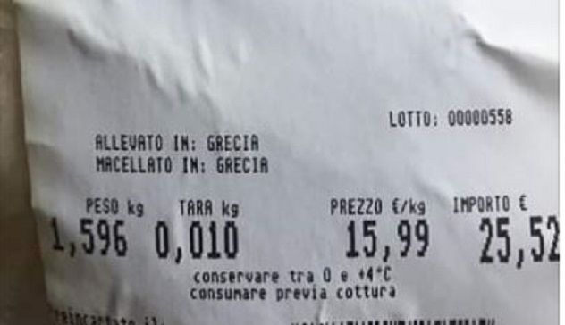 Etichetta di agnello Igp distorta in un supermercato, la segnalazione di Contas 