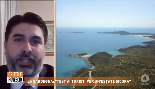 Solinas su Rete4: “Noi chiediamo una cautela in più per chi arriva in Sardegna”