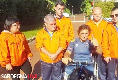 Quando i ragazzi ‘speciali’ della Polisportiva Olimpia Onlus incontrarono Alex Zanardi. VIDEO