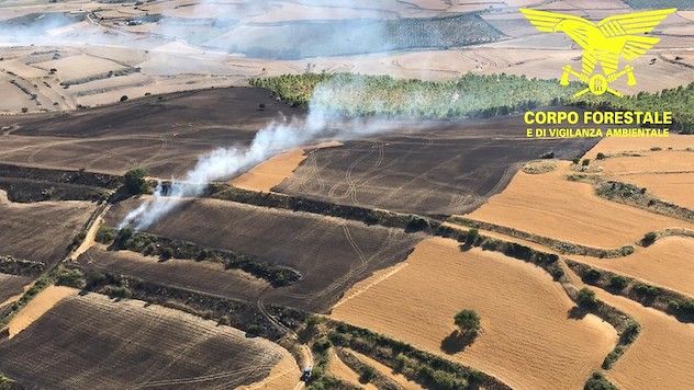 Incendi in Sardegna: 104 i roghi registrati in una settimana