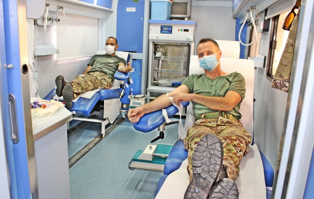 Esercito solidale, raccolte 57 sacche di sangue