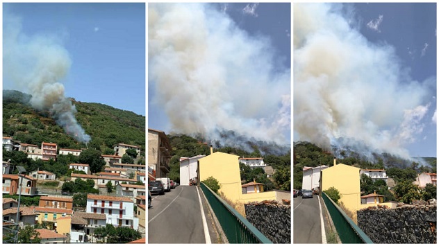 Incendio di Burgos: chiesto l'intervento di un terzo elicottero