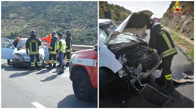 Due incidenti nella ss 131: conducenti trasferiti al San Francesco di Nuoro
