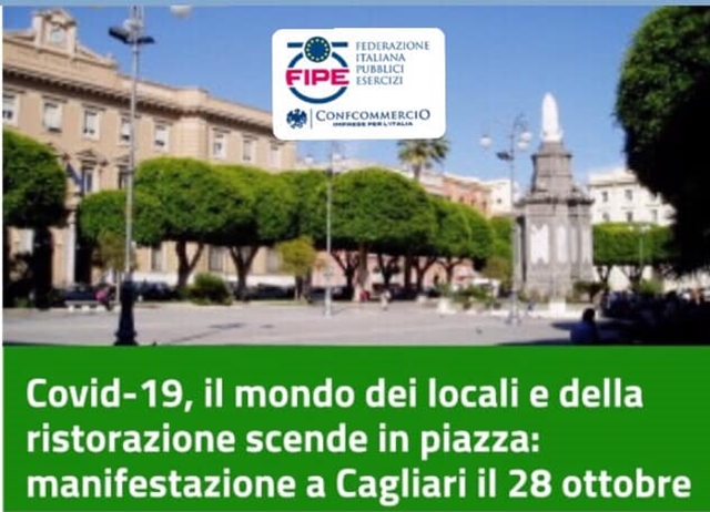 Covid, il mondo dei locali e della ristorazione scende in piazza: manifestazione a Cagliari il 28 ottobre