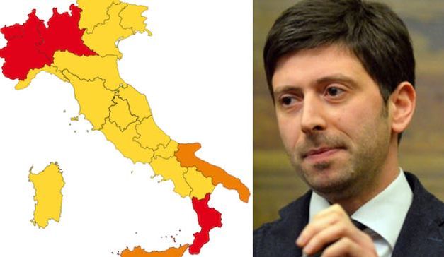 Italia suddivisa in tre aree. Ecco quali sono stati i criteri seguiti per la divisione delle Regioni