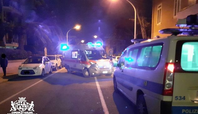 Cagliari. Incidente in via Cagna: auto contro bici. Ciclista in ospedale
