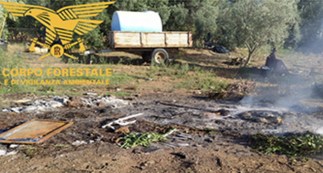 Operazione “fumo nero” nell'area vasta di Cagliari: bruciano e interrano rifiuti nei loro terreni