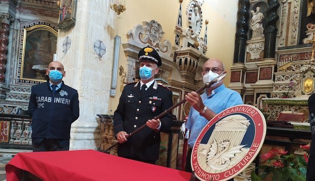 Restituita alla Chiesa di San Michele di Cagliari la lancia rubata lo scorso aprile