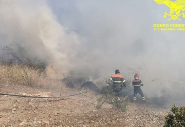 Oggi in Sardegna 23 incendi: allarme a Guasila