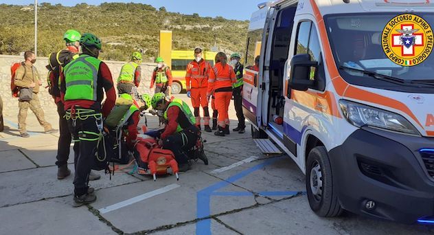 Cagliari. Recuperato speleologo ferito sulla Sella del Diavolo