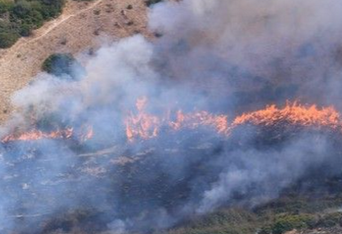 Massima allerta per domani: alto rischio incendio nel territorio di Cagliari