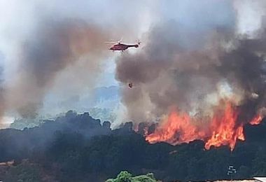 Incendi nel Montiferru, Solinas: “Entro un mese i contributi alle aziende”